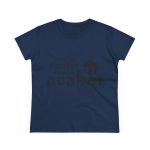 Camiseta mujer algodon medio - Azul marino - Camiseta «Conte contat»