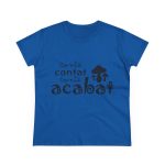 Camiseta mujer algodon medio - Azul royal - Camiseta «Conte contat»