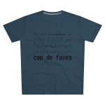 Camiseta hombre corte moderno - Azul vaquero - Camiseta «No em penedeixo»
