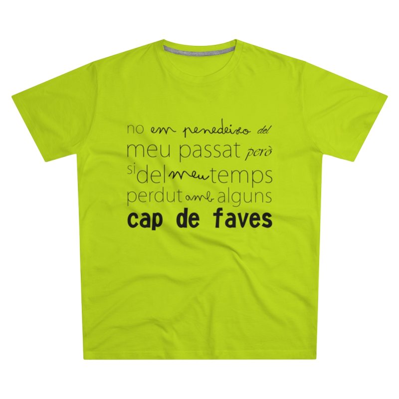 Camiseta hombre corte moderno - Verde lima - Camiseta «No em penedeixo»