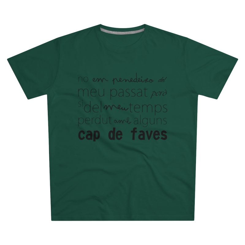Camiseta hombre corte moderno - Verde botella - Camiseta «No em penedeixo»