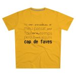 Camiseta hombre corte moderno - Amarillo girasol - Camiseta «No em penedeixo»