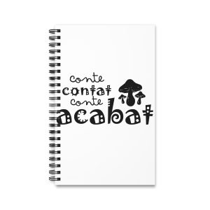 Cuaderno de espiral - Camiseta «Conte contat»