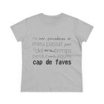 Camiseta mujer algodon medio - Gris deportivo - Camiseta «No em penedeixo» Camiseta mujer algodon medio - Gris deportivo - Camiseta «No em penedeixo»