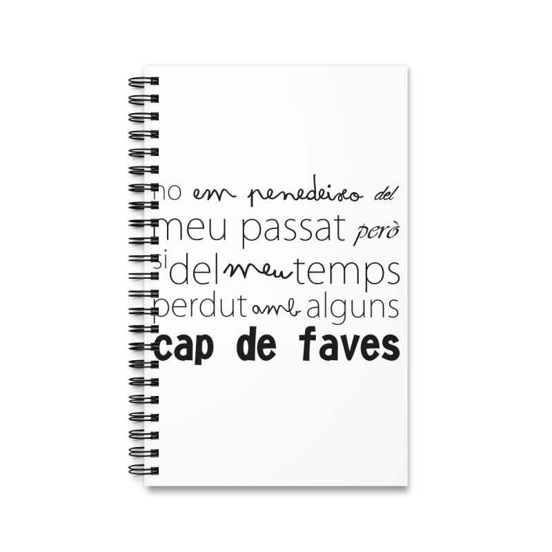 Cuaderno de espiral - Camiseta «No em penedeixo» Cuaderno de espiral - Camiseta «No em penedeixo»