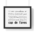Poster enmarcado horizontal - Negro - Camiseta «No em penedeixo» Poster enmarcado horizontal - Negro - Camiseta «No em penedeixo»
