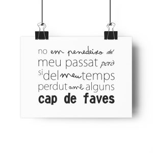 Lamina Giclee - Camiseta «No em penedeixo»