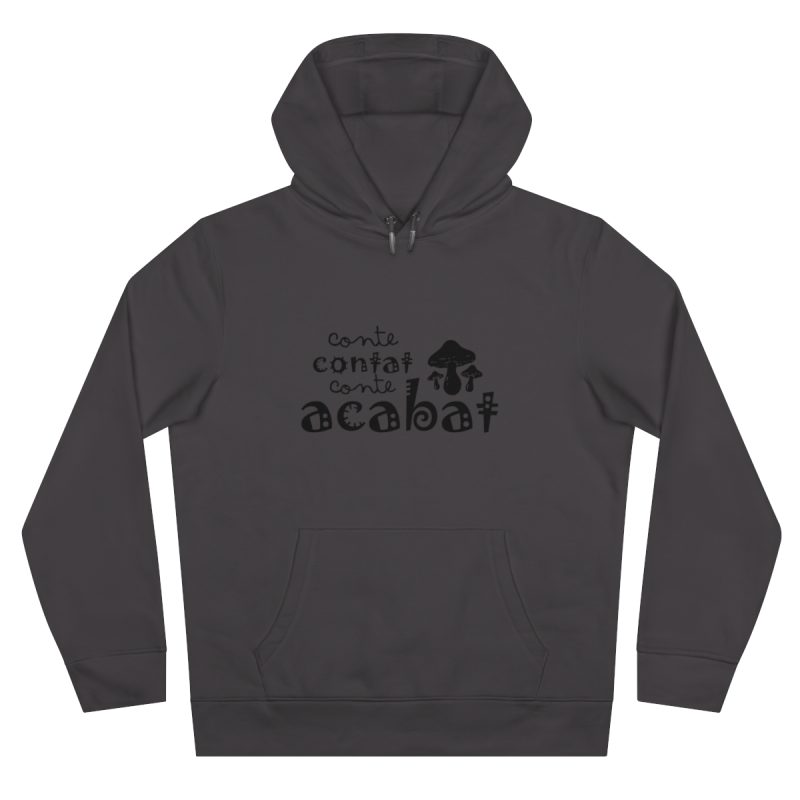 Sudadera con capucha King - Gris asfalto - Camiseta «Conte contat»