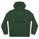 Sudadera con capucha King - Verde botella - Camiseta «No em penedeixo»