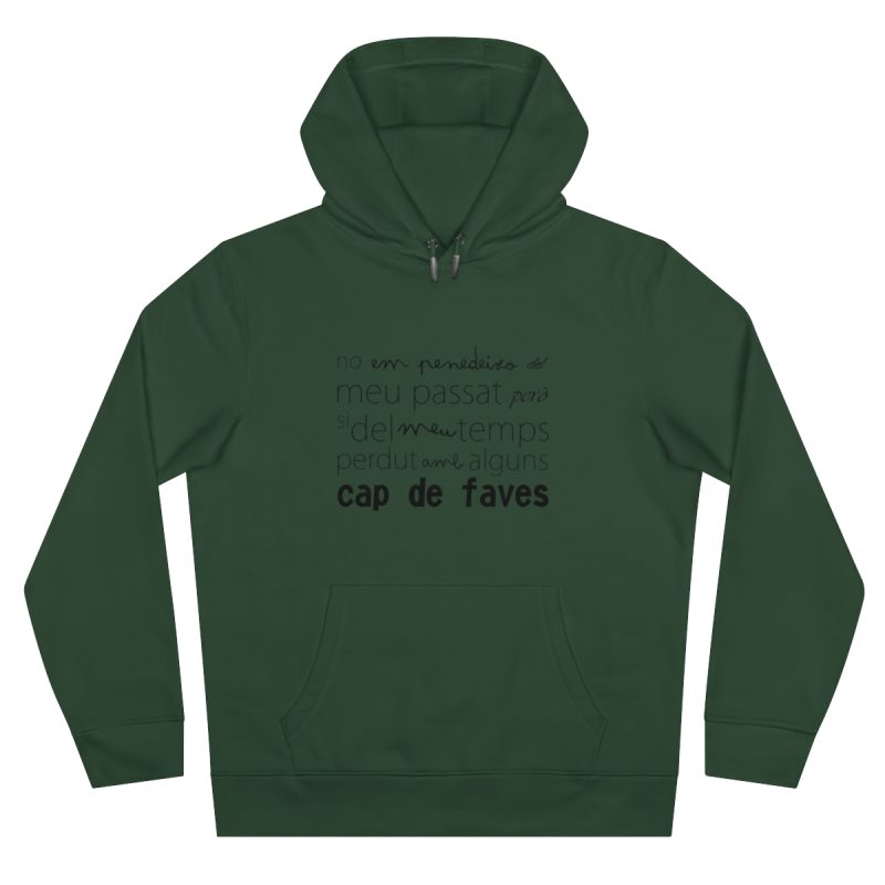 Sudadera con capucha King - Verde botella - Camiseta «No em penedeixo»