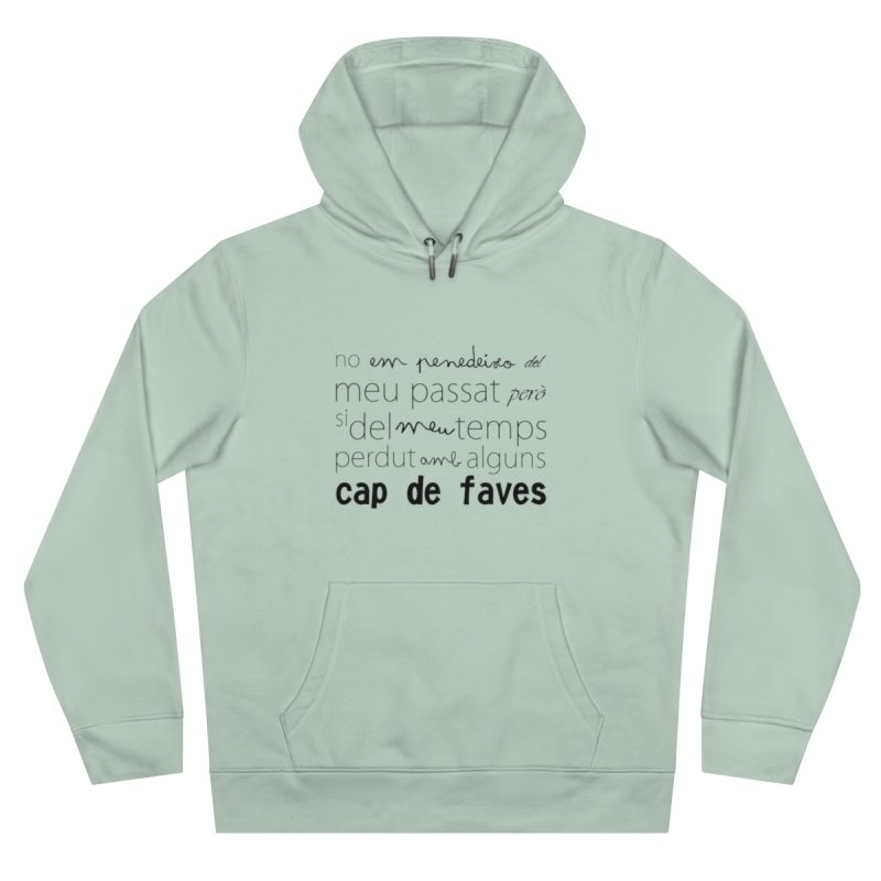 Sudadera con capucha King - Verde agua - Camiseta «No em penedeixo»
