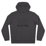 Sudadera con capucha King - Gris asfalto - Camiseta «No em penedeixo»
