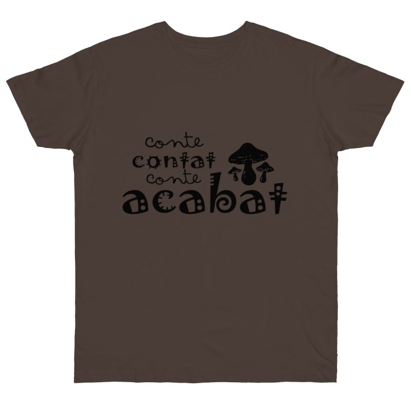 Camiseta punto liso - Marron oso - Camiseta «Conte contat»