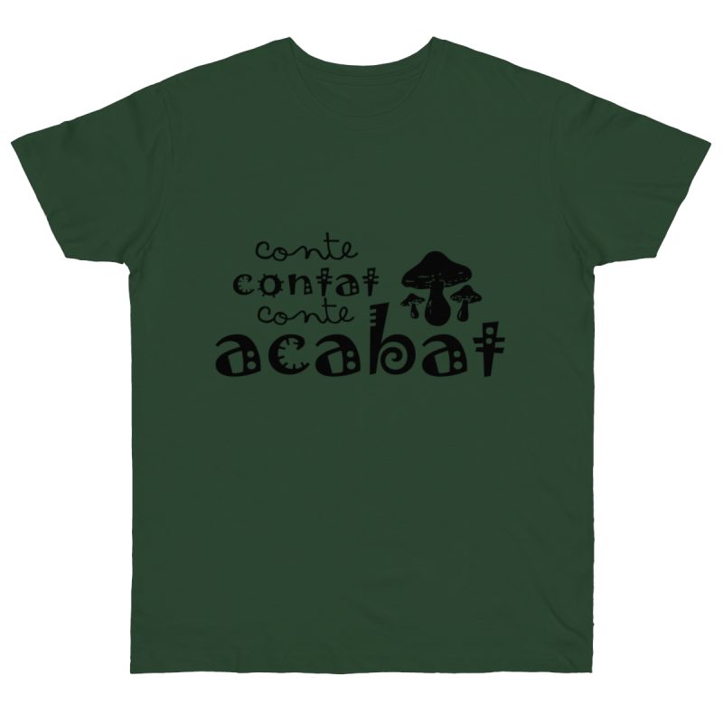Camiseta punto liso - Verde botella - Camiseta «Conte contat»