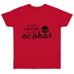 Camiseta punto liso - Rojo profundo - Camiseta «Conte contat»
