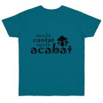 Camiseta punto liso - Azul diva - Camiseta «Conte contat»