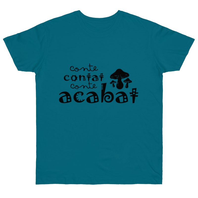 Camiseta punto liso - Azul diva - Camiseta «Conte contat»