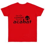 Camiseta punto liso - Rojo fuego - Camiseta «Conte contat»