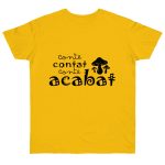 Camiseta punto liso - Amarillo dorado - Camiseta «Conte contat»