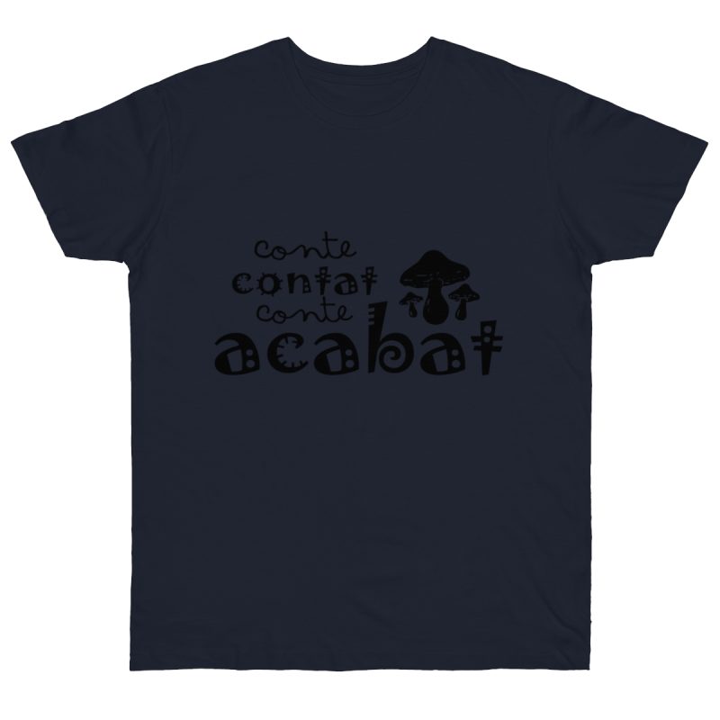 Camiseta punto liso - Azul marino - Camiseta «Conte contat»