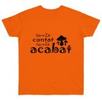 Camiseta punto liso - Naranja - Camiseta «Conte contat»