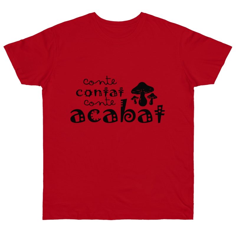 Camiseta punto liso - Rojo - Camiseta «Conte contat»