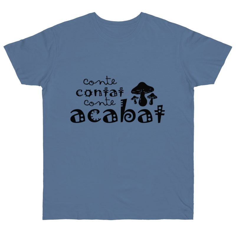 Camiseta punto liso - Azul vaquero - Camiseta «Conte contat»