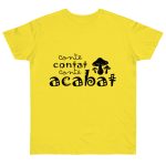 Camiseta punto liso - Amarillo solar - Camiseta «Conte contat»