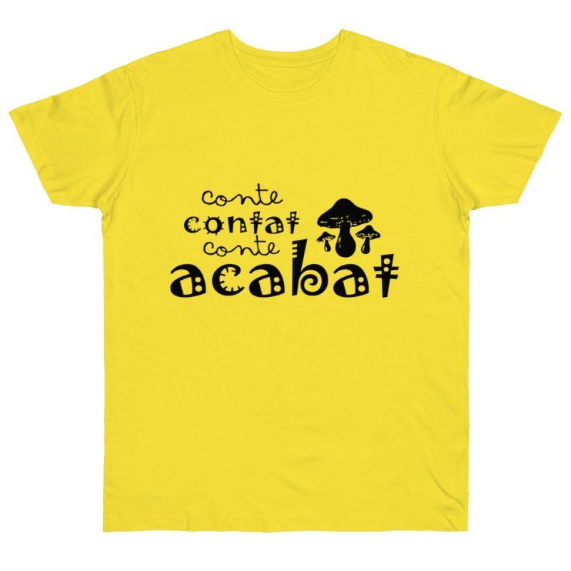 Camiseta punto liso - Amarillo solar - Camiseta «Conte contat»