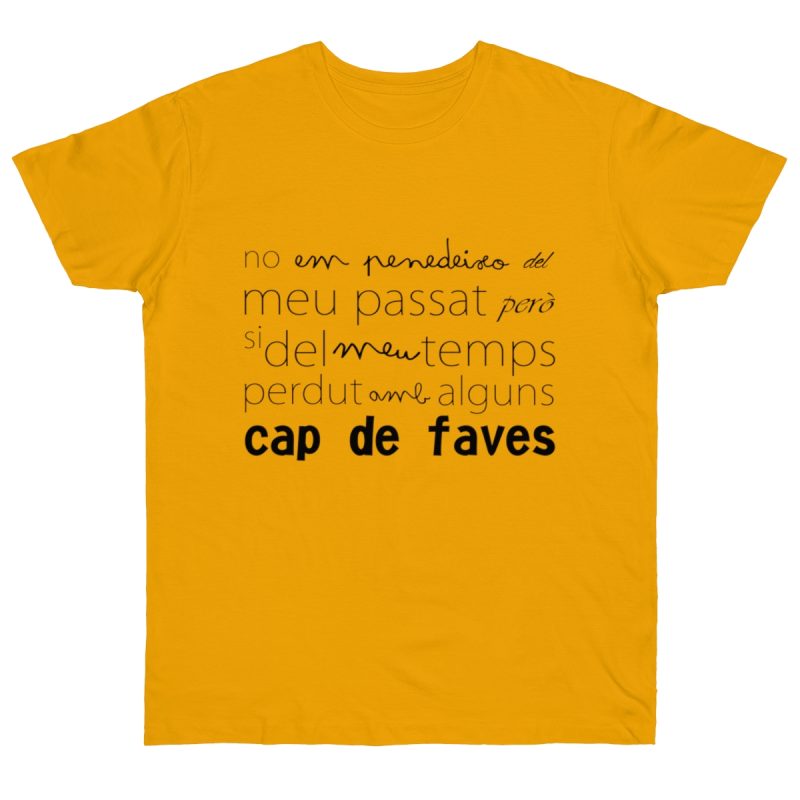 Camiseta punto liso - Albaricoque - Camiseta «No em penedeixo»