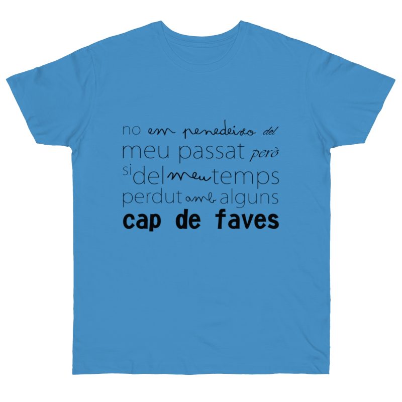 Camiseta punto liso - Azul celeste - Camiseta «No em penedeixo»