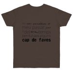Camiseta punto liso - Marron oso - Camiseta «No em penedeixo»