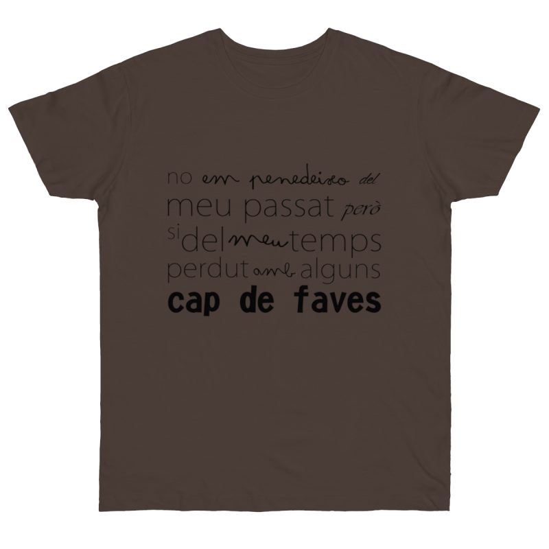 Camiseta punto liso - Marron oso - Camiseta «No em penedeixo»