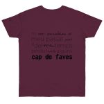 Camiseta punto liso - Burdeos - Camiseta «No em penedeixo»