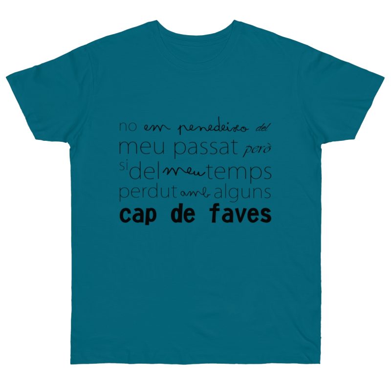 Camiseta punto liso - Azul diva - Camiseta «No em penedeixo»