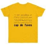 Camiseta punto liso - Amarillo dorado - Camiseta «No em penedeixo»