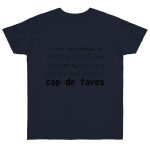 Camiseta punto liso - Azul marino - Camiseta «No em penedeixo»