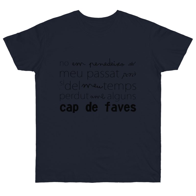 Camiseta punto liso - Azul marino - Camiseta «No em penedeixo»