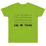 Camiseta punto liso - Verde orquidea - Camiseta «No em penedeixo»