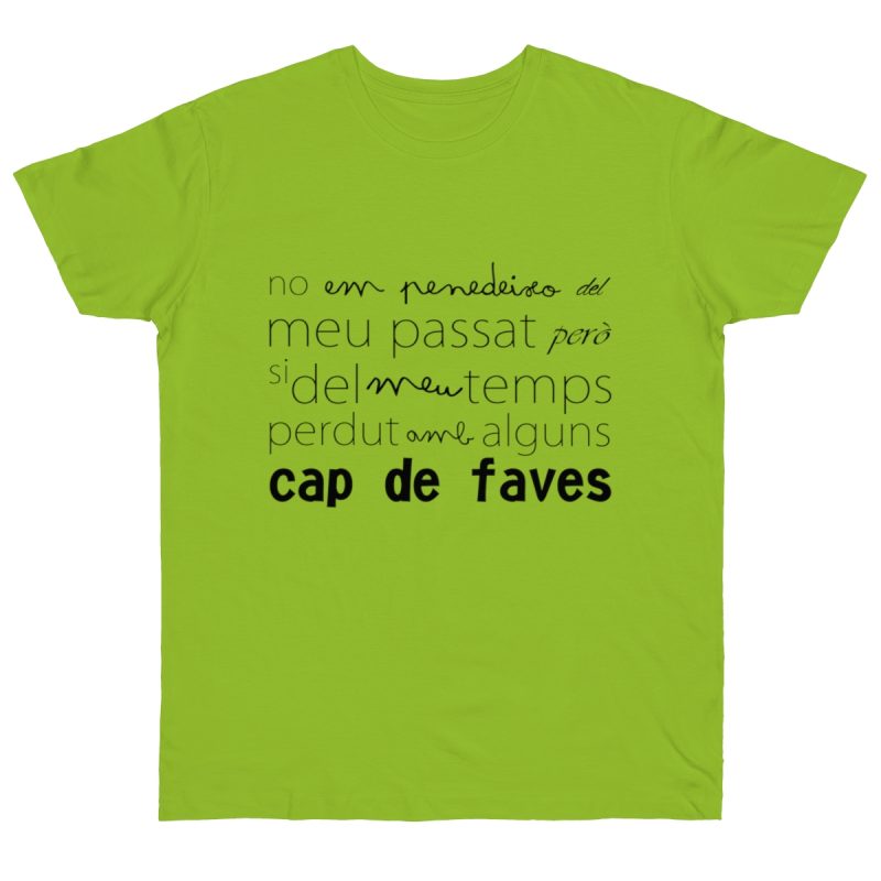 Camiseta punto liso - Verde orquidea - Camiseta «No em penedeixo»
