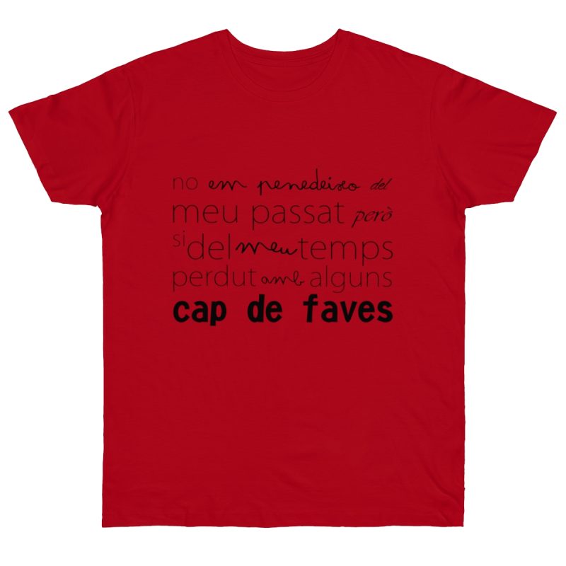 Camiseta punto liso - Rojo - Camiseta «No em penedeixo»
