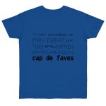 Camiseta punto liso - Azul royal intenso - Camiseta «No em penedeixo»