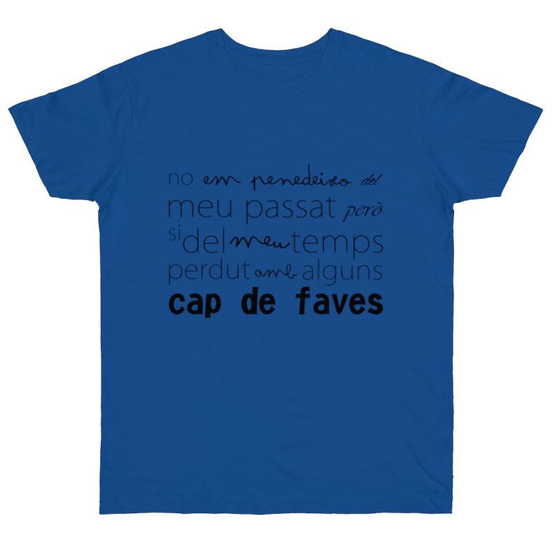 Camiseta punto liso - Azul royal intenso - Camiseta «No em penedeixo»
