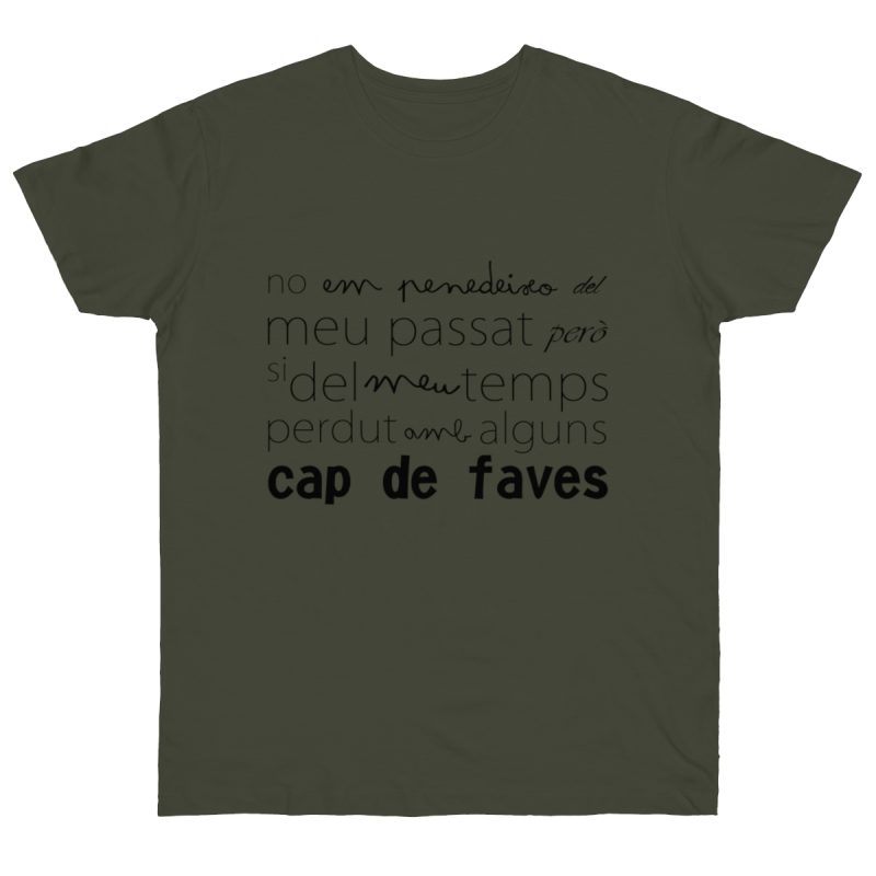 Camiseta punto liso - Caqui urbano - Camiseta «No em penedeixo»