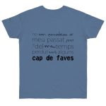 Camiseta punto liso - Azul vaquero - Camiseta «No em penedeixo»