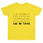 Camiseta punto liso - Amarillo solar - Camiseta «No em penedeixo»