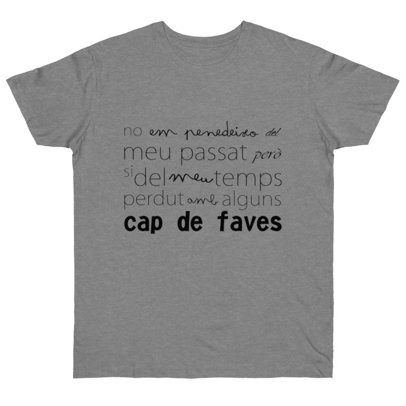 Camiseta punto liso - Gris deportivo jaspeado - Camiseta «No em penedeixo»