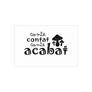 Tarjetas de visita (100 uds.) - Camiseta «Conte contat»