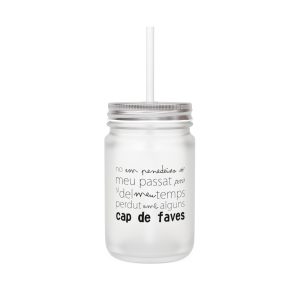 Tarro de cristal - Transparente - Camiseta «No em penedeixo»