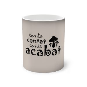 Taza magica que cambia de color - Negro - Camiseta «Conte contat»